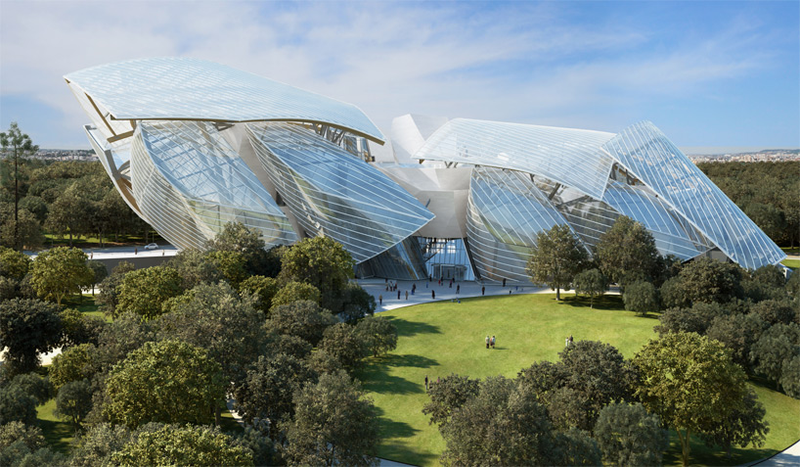 Illustration for article titled El Ășltimo y extravagante edificio de Frank Gehry toma forma en ParĂs